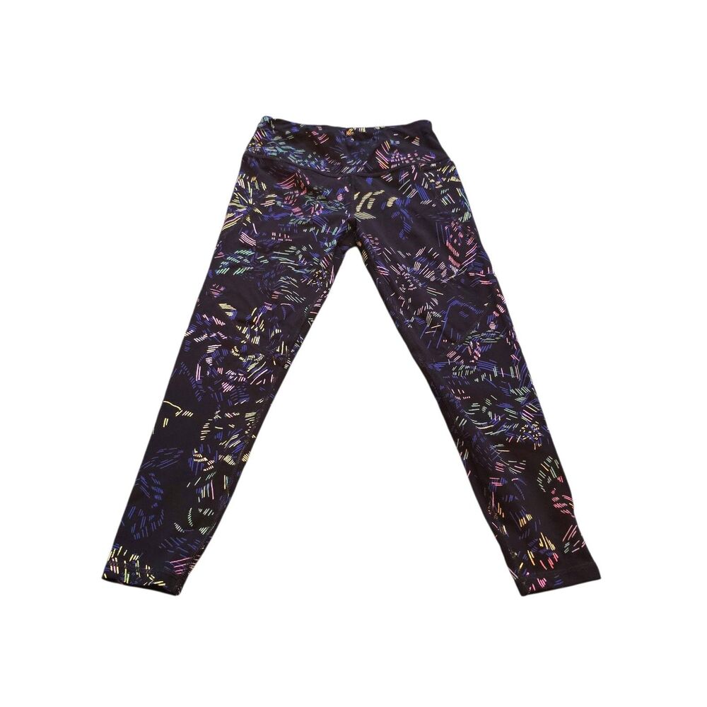 Sweaty Betty Women's 7/8 Active Leggings Size 6 Fun Print Workout Yoga EUC